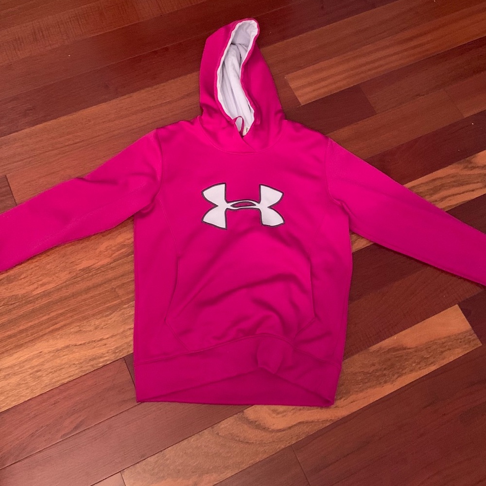 Pink UA sweatshirt woman’s med hoodie